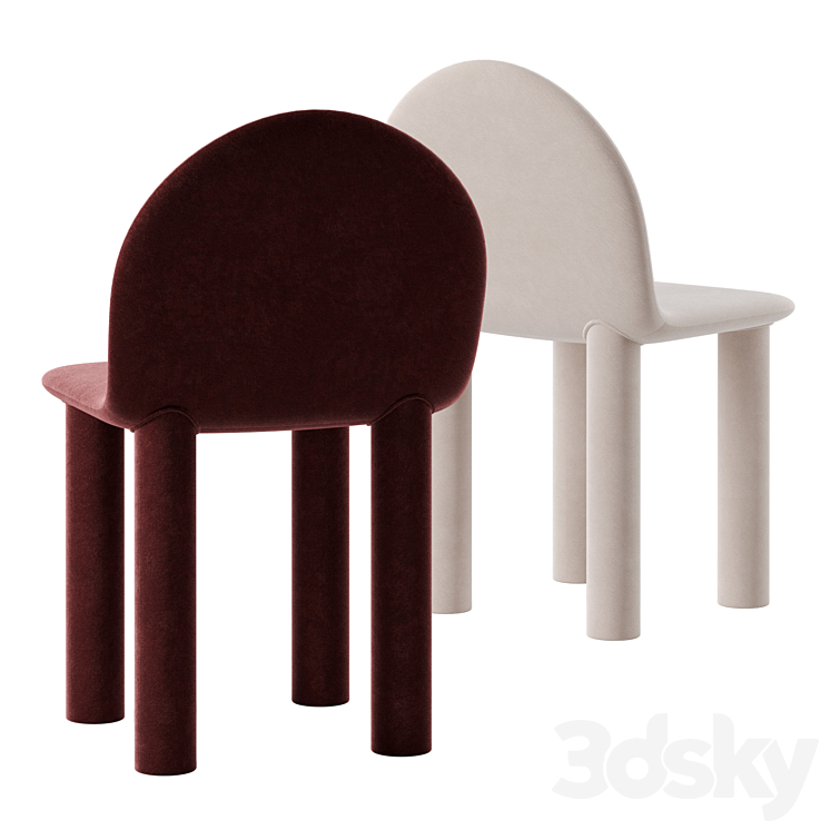 Arch chair by Sarah Ellison 3DS Max Model - thumbnail 2