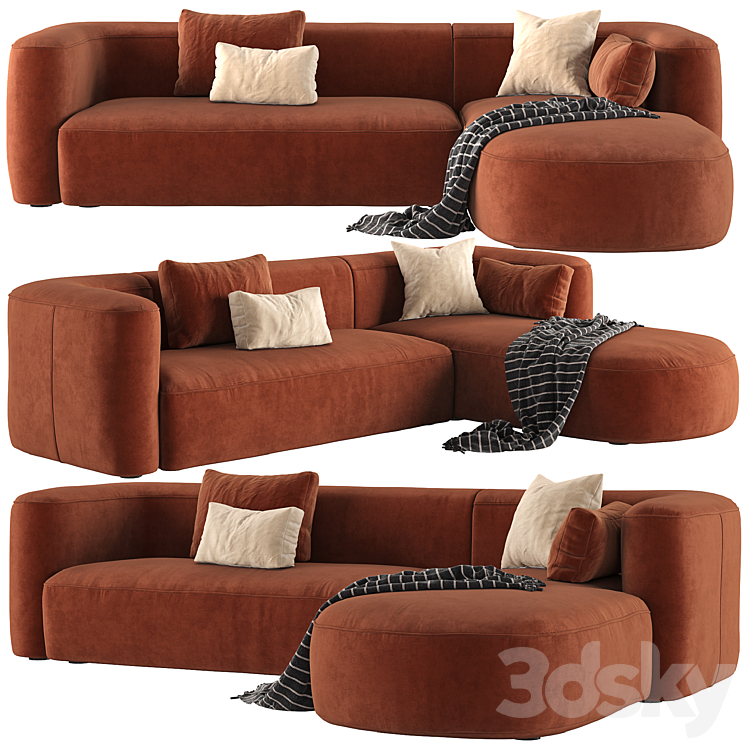 Mellow Sectional Sofa by Acanva 3DS Max - thumbnail 1