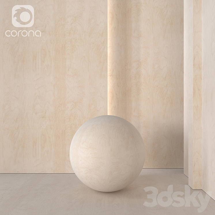 plywood material 3DS Max Model - thumbnail 1