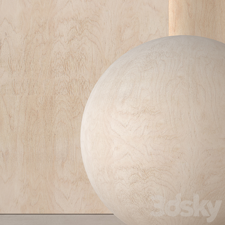 plywood material 3DS Max Model - thumbnail 2