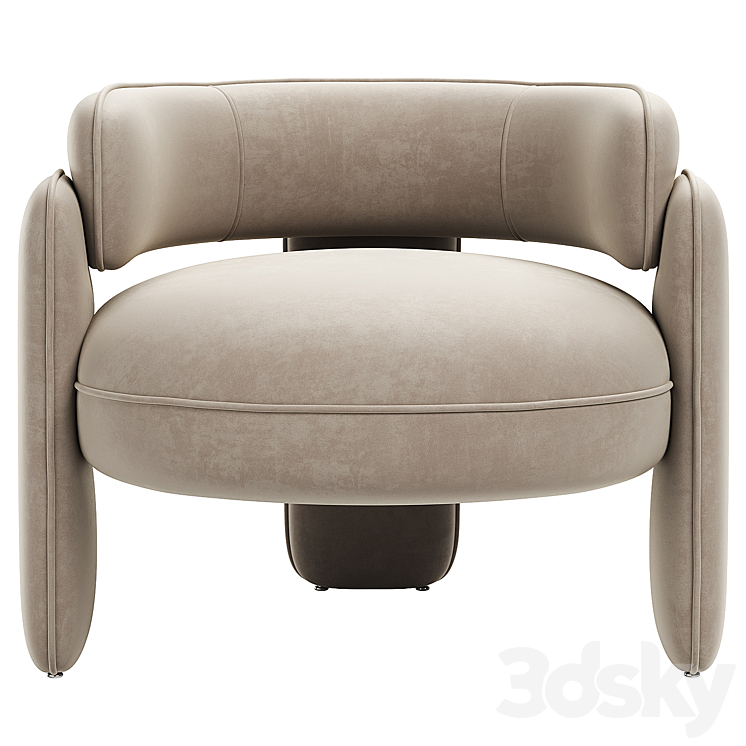 Chair Chaplin \/ Eichholtz 3DS Max Model - thumbnail 2