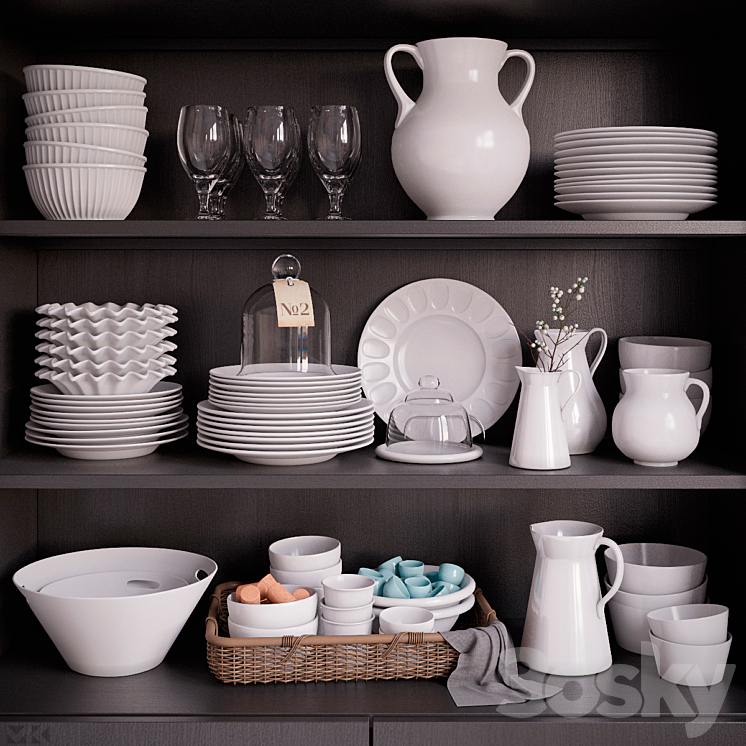 Kitchen Set 02 3D Model