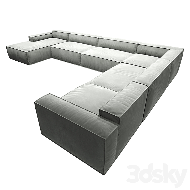 Modular sofa MOBILI Large 3D Model Free