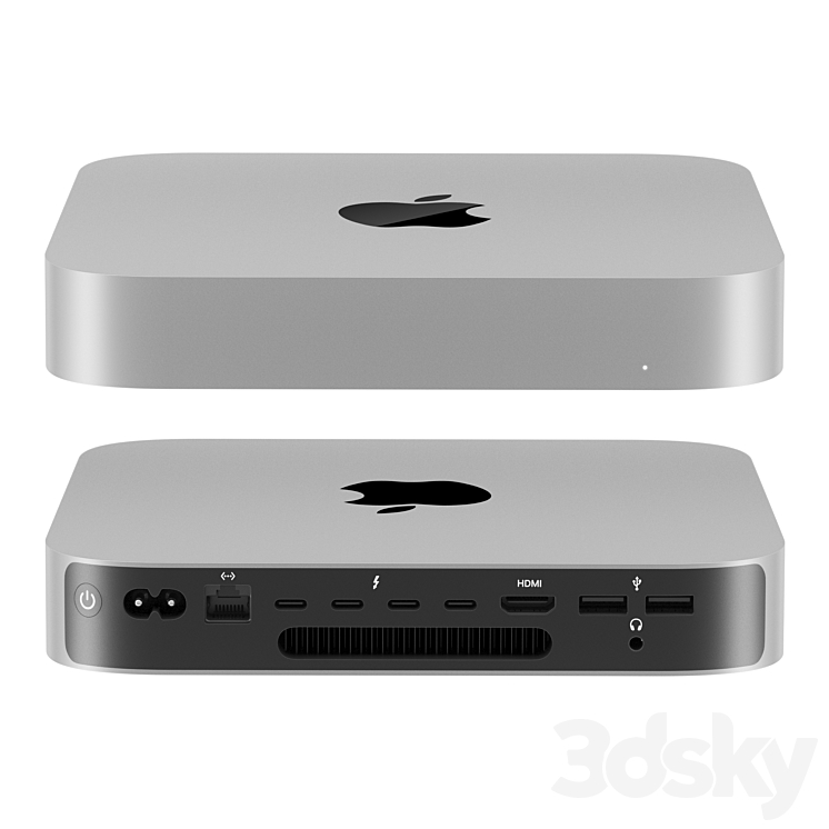 Mac mini m2 pro 2023 3D Model