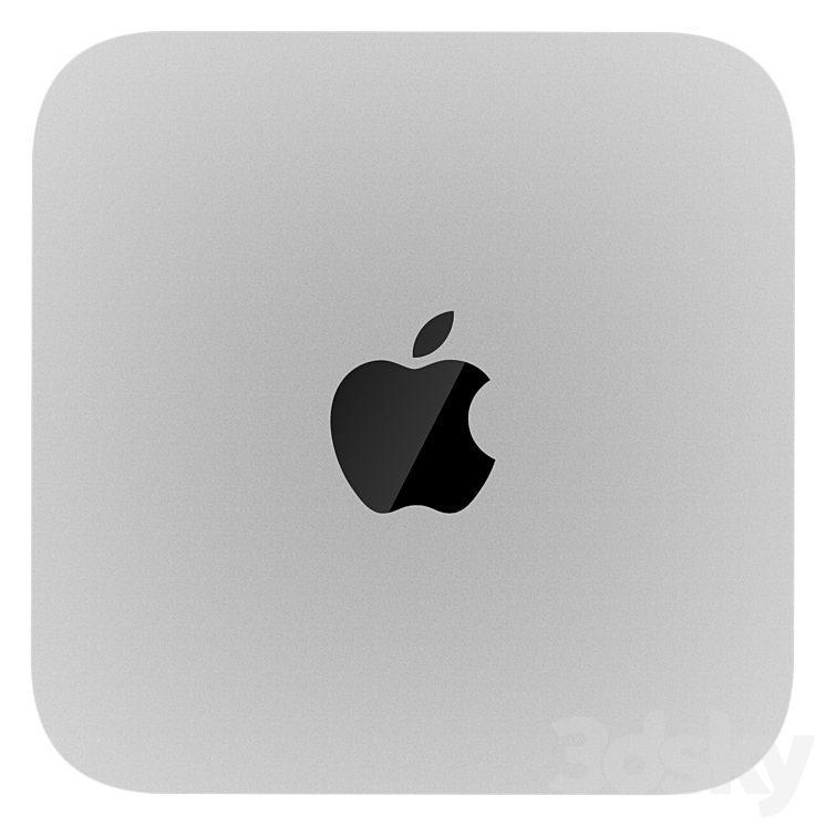 Mac mini m2 pro 2023 3DS Max Model - thumbnail 2