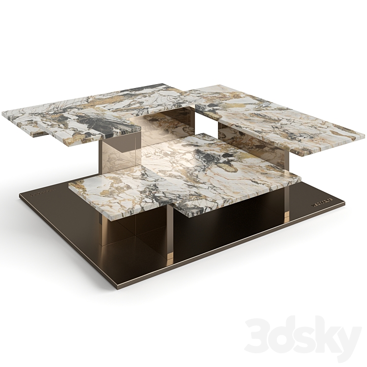 Visionnaire Building coffee table 3DS Max Model - thumbnail 1