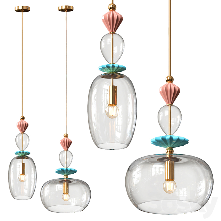Odeon Light Bizet - Pendant light - 3D model
