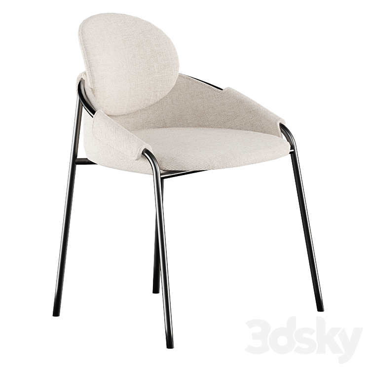 Chair Claudio 3DS Max Model - thumbnail 1