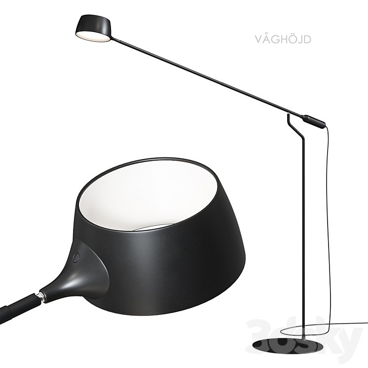 Ikea VAGHOJD LED floor lamp 3D Model