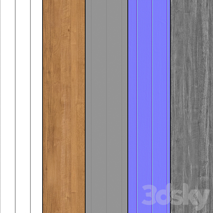 Mrf Wood Panel Set02 3DS Max Model - thumbnail 2