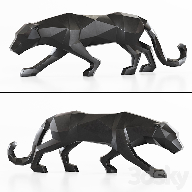 black leopard 3D Model