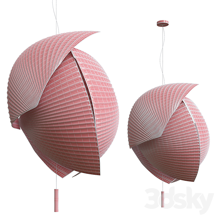 VOILES – Suspended lights from GROK 3DS Max Model - thumbnail 2