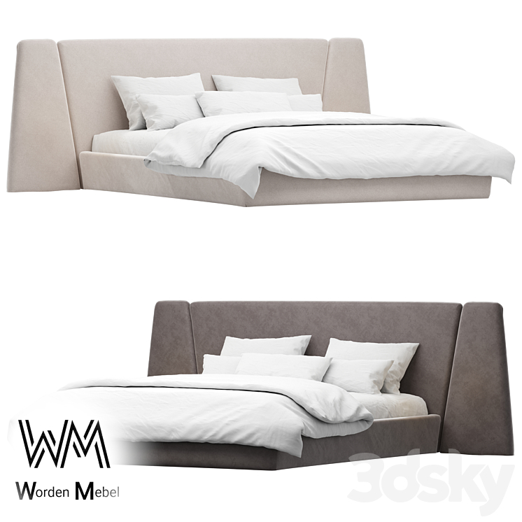 OM Bed01 WordenMebel Bed 3D model