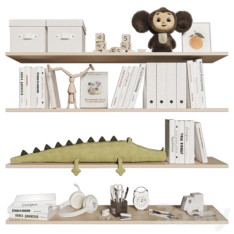 Decorative set for the nursery 9 3D Model