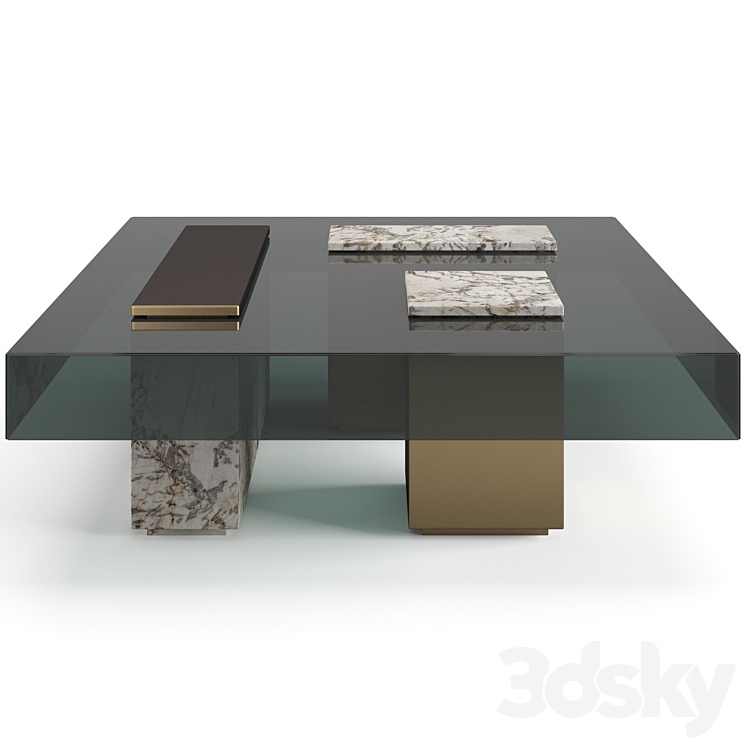 Visionnaire Marty coffee table 3DS Max - thumbnail 2