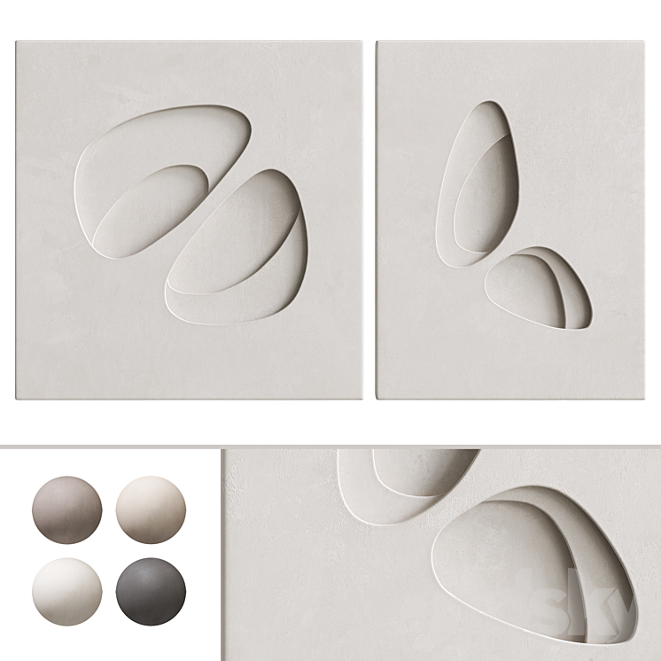 3DArt Spatial relief 3D Model
