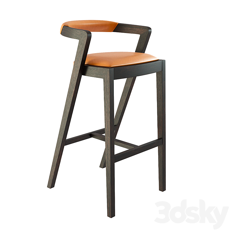 Bar stool – String\/I SG stool by Area44 studio 3DS Max - thumbnail 1
