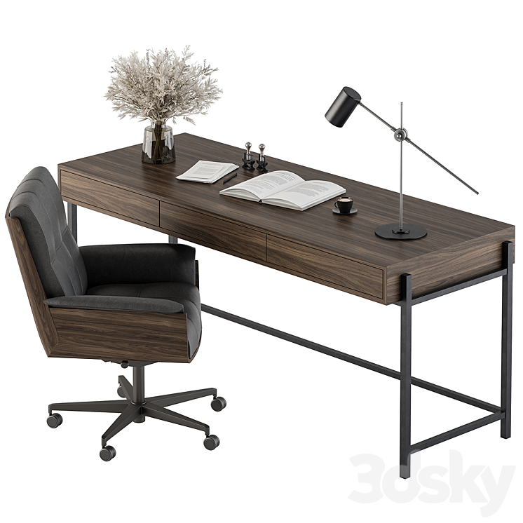 Writing Table – Office Furniture 422 3D Model