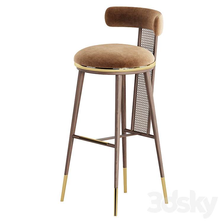 Bar Chair BLAKEY 3DS Max - thumbnail 2