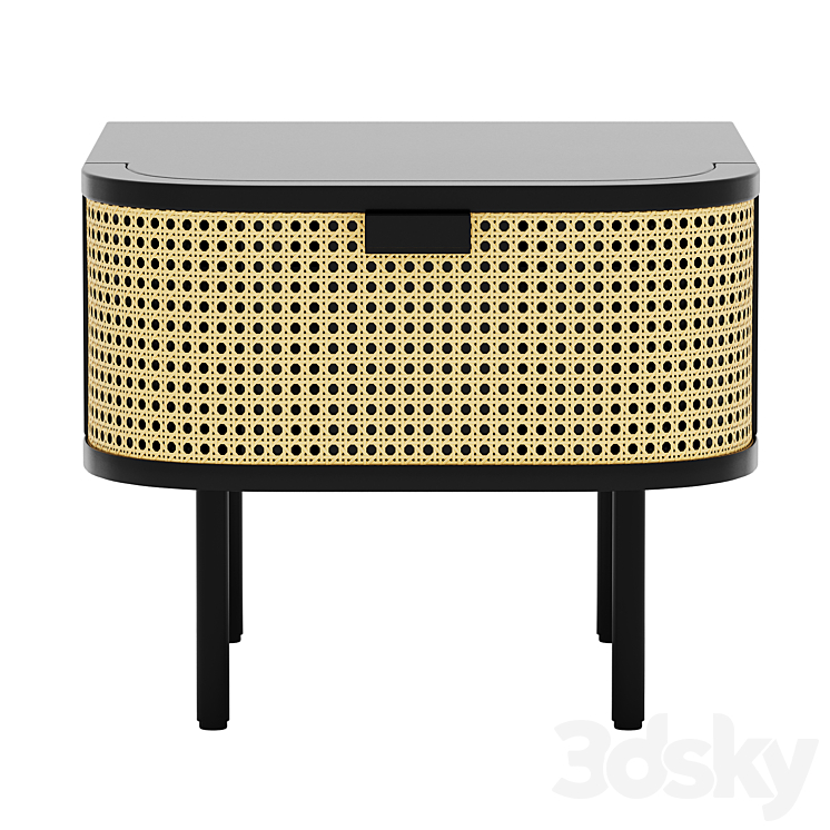 Bedside table Male 3DS Max Model - thumbnail 2