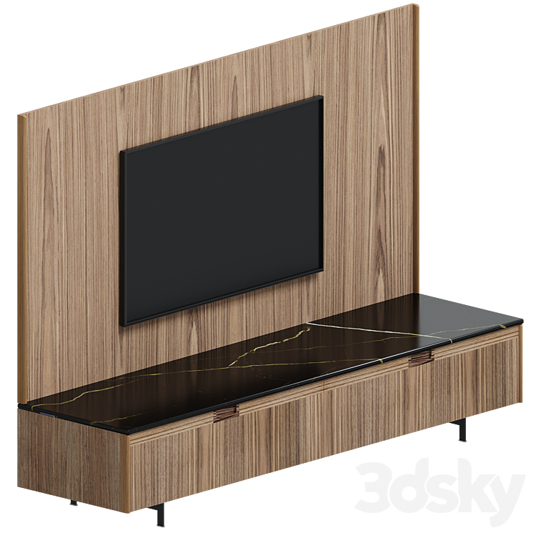 Matics TV 214 TV stand by Porada 3D Model