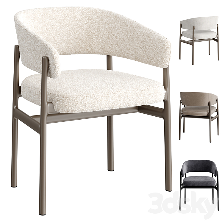 DINING CHAIR LYS 3DS Max - thumbnail 1