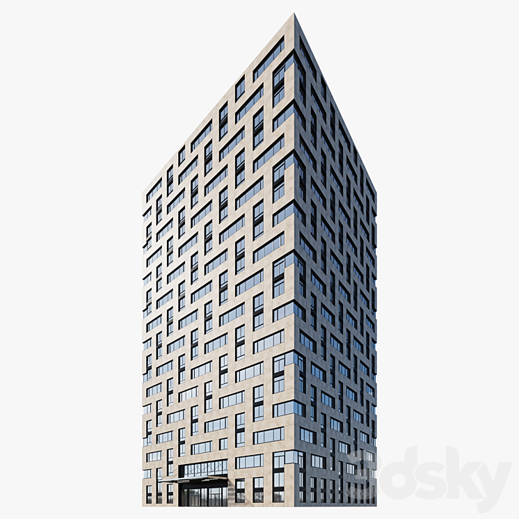 residential building 18 3D Model