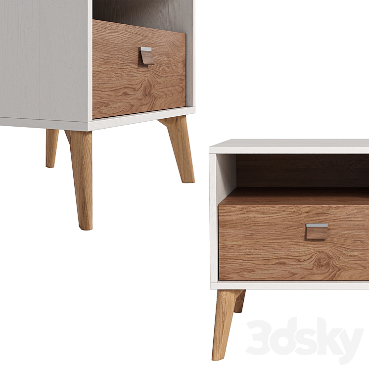 Bedside cabinet MAYER 3DS Max - thumbnail 2