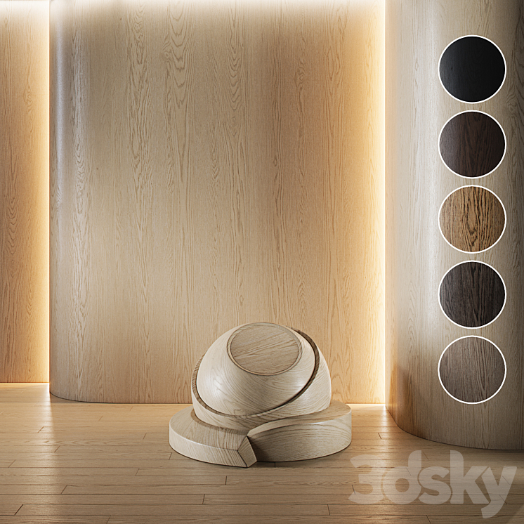 Wood Oak set (seamless) | laminate | Parquet | 23 3D Model