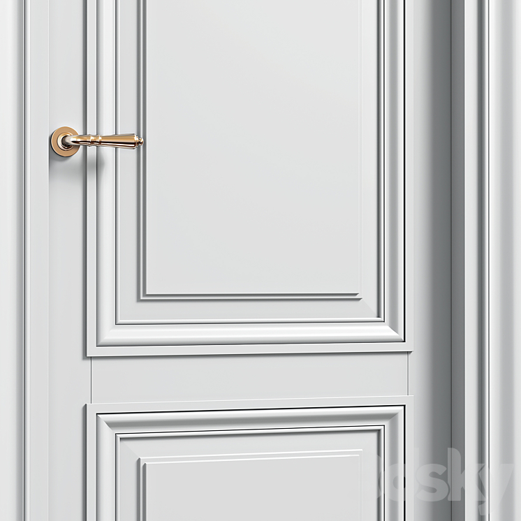 Volhovec doors ANTIQUE 3D Model Free