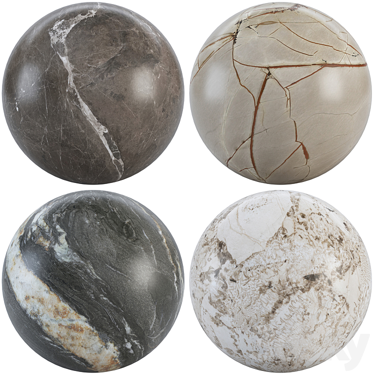 Collection Marble 086 3DS Max Model - thumbnail 1