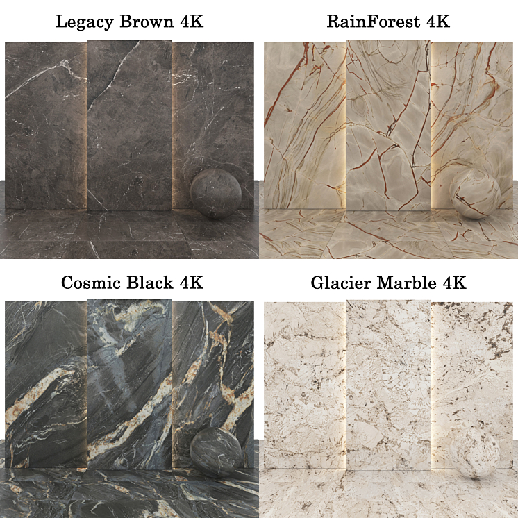 Collection Marble 086 3DS Max Model - thumbnail 2