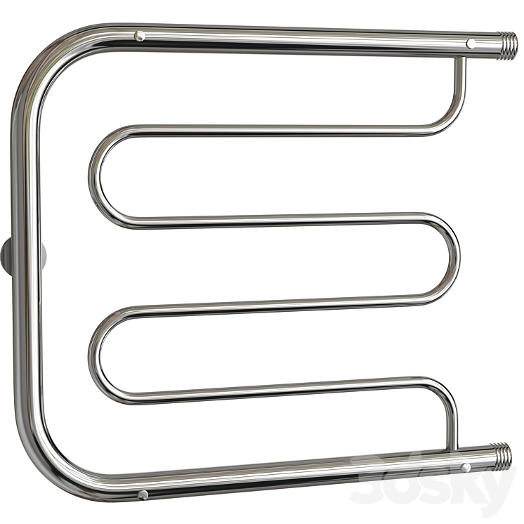 Water heated towel rail Nika Econ PM1 6040 Towel rail 3D model
