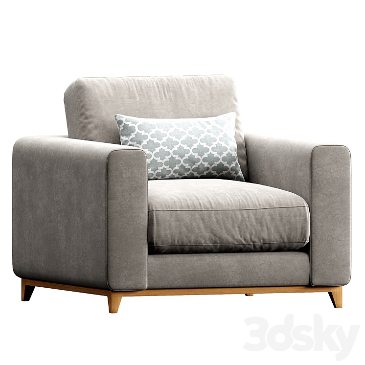 Nick Scali Spencer Arm chair 3D model