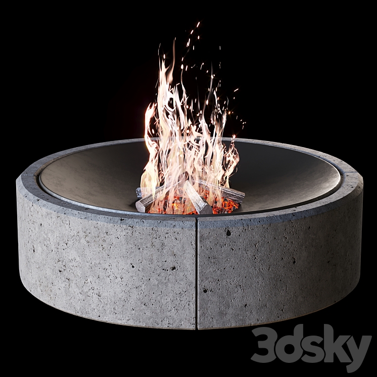 Fireplace #2 3D Model