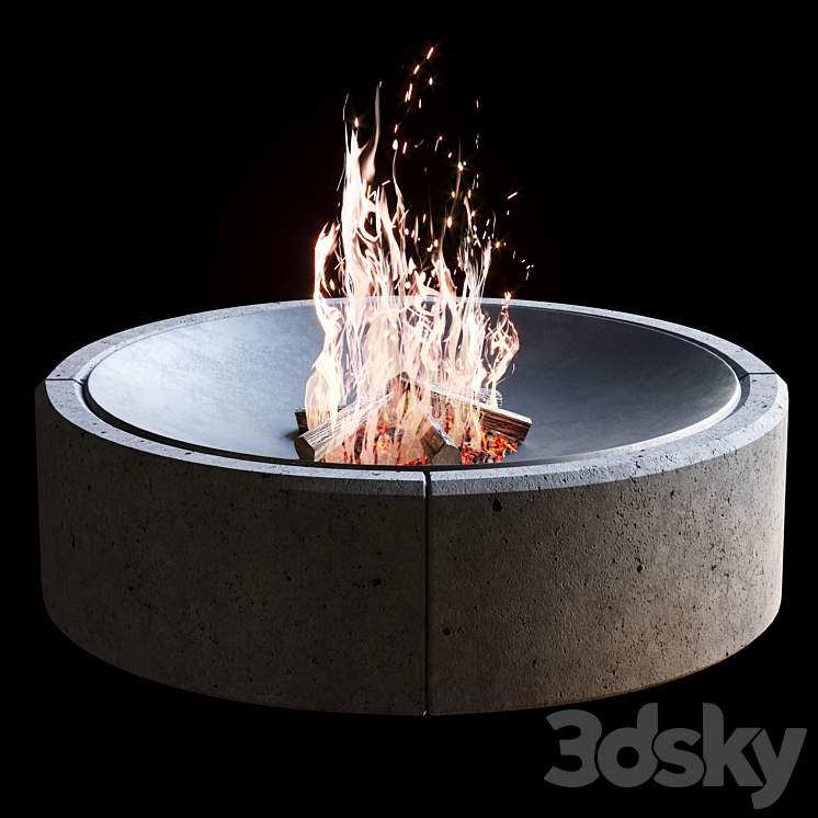 Fireplace #2 3D Model