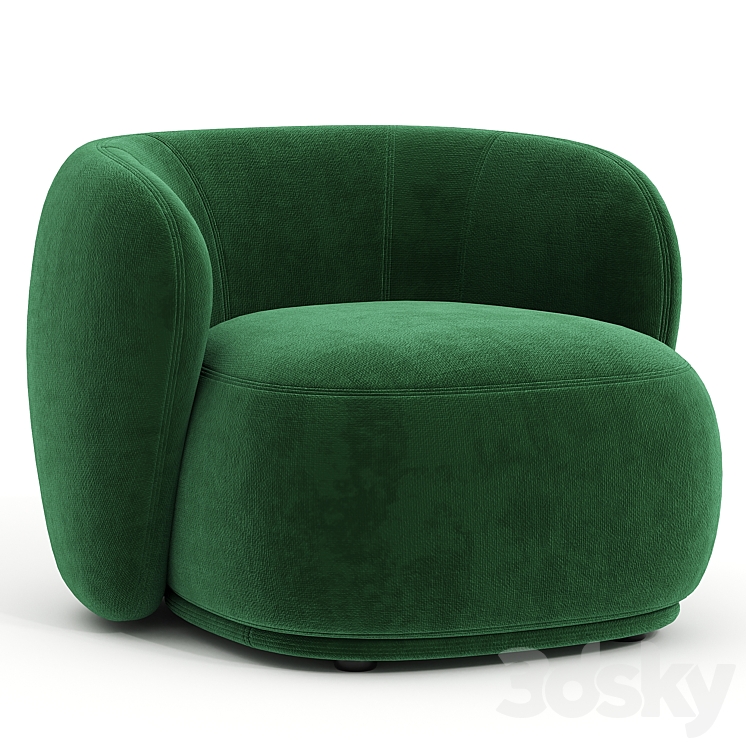 Rene Armchair by Merediani 3DS Max - thumbnail 1
