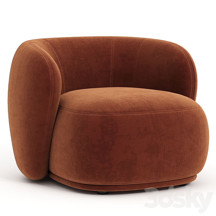 Rene Armchair by Merediani 3DS Max - thumbnail 2