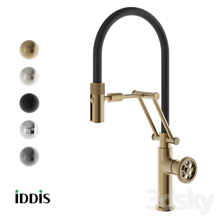 OM Kitchen faucet with flexible spout Grange IDDIS GRABLFLi05 3D Model