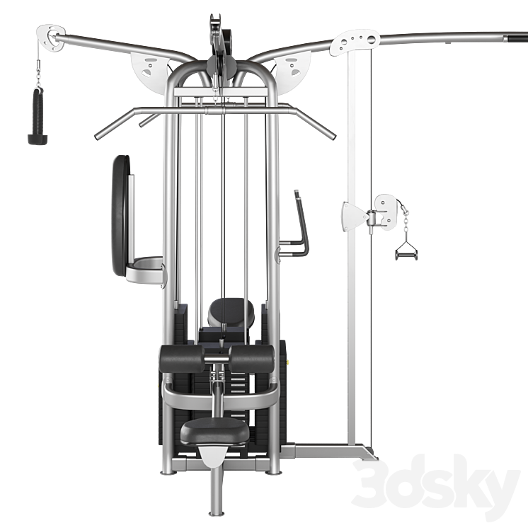 HOIST MULTI JUNGLE GYM SYSTEM CMJ-6600-S 6 STATION 3D Model Free