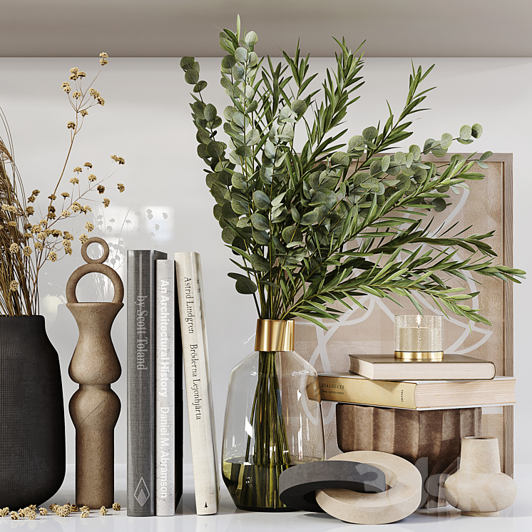 Decorative Set 158 3D Model Free