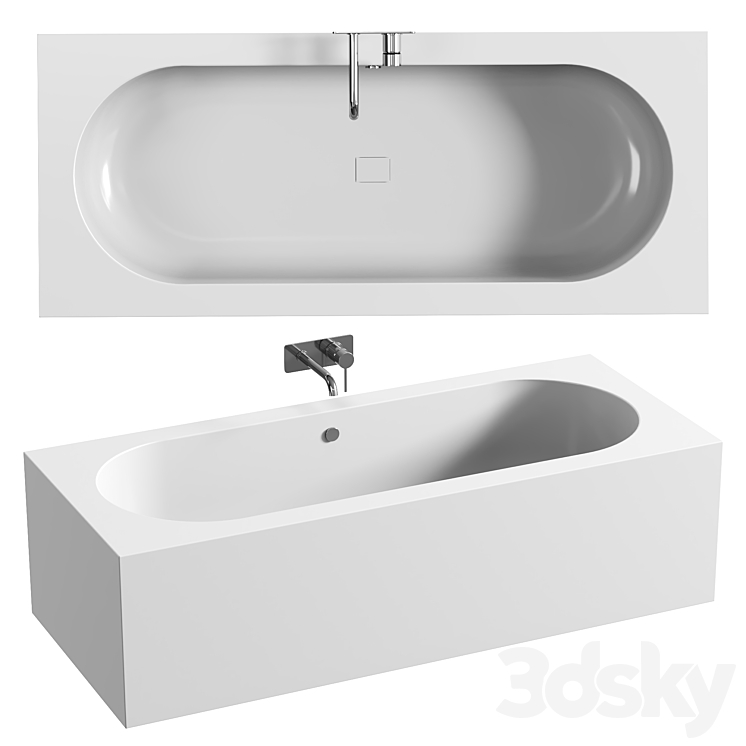 Bath tub By HIMACS CBT-160-65 3D Model
