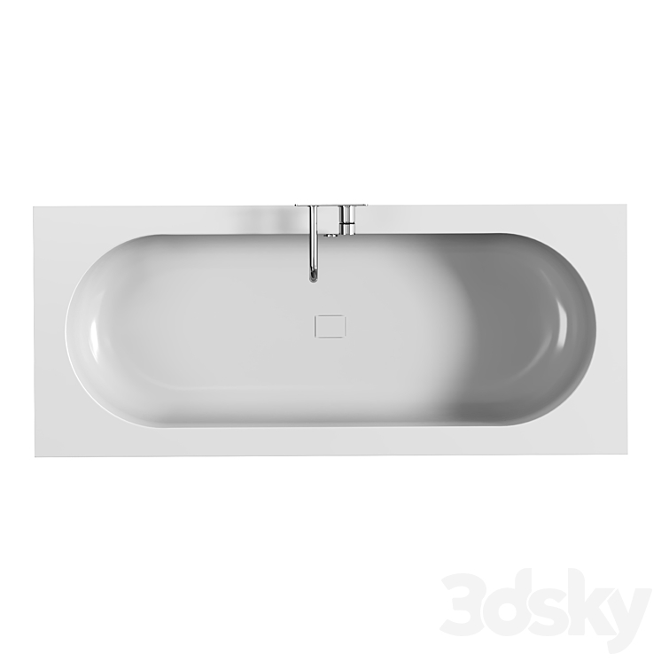 Bath tub By HIMACS CBT-160-65 3DS Max Model - thumbnail 2