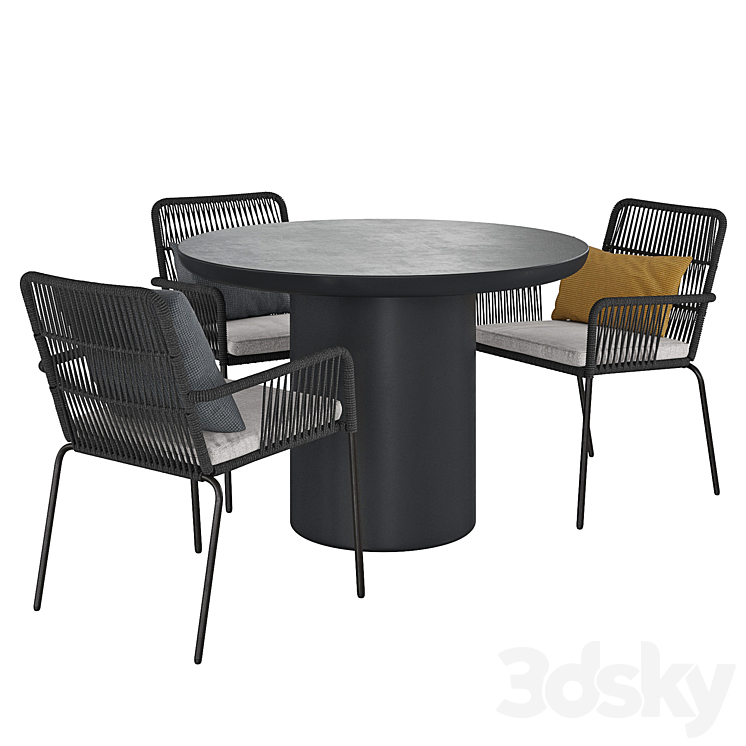 Table and Chair Taimi Camt 3D Model