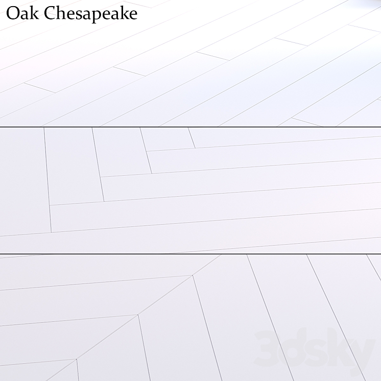 Oak Chesapeake 3DS Max Model - thumbnail 2