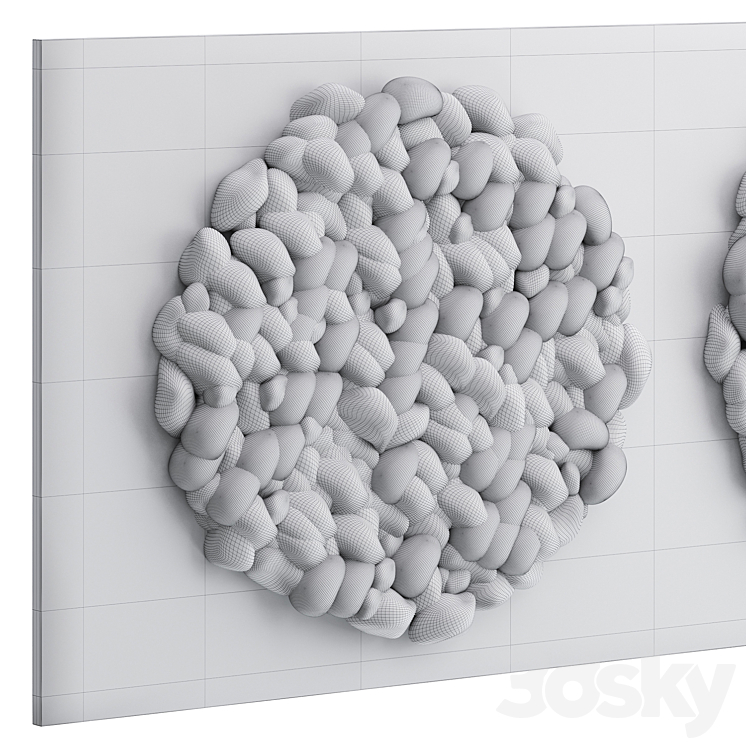 Panel with circles from Helen Loom 3D Model
