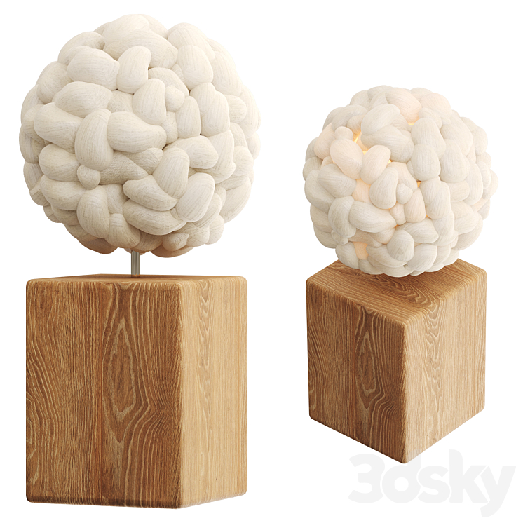 Ball table lamp by Helen Loom 3D Model Free