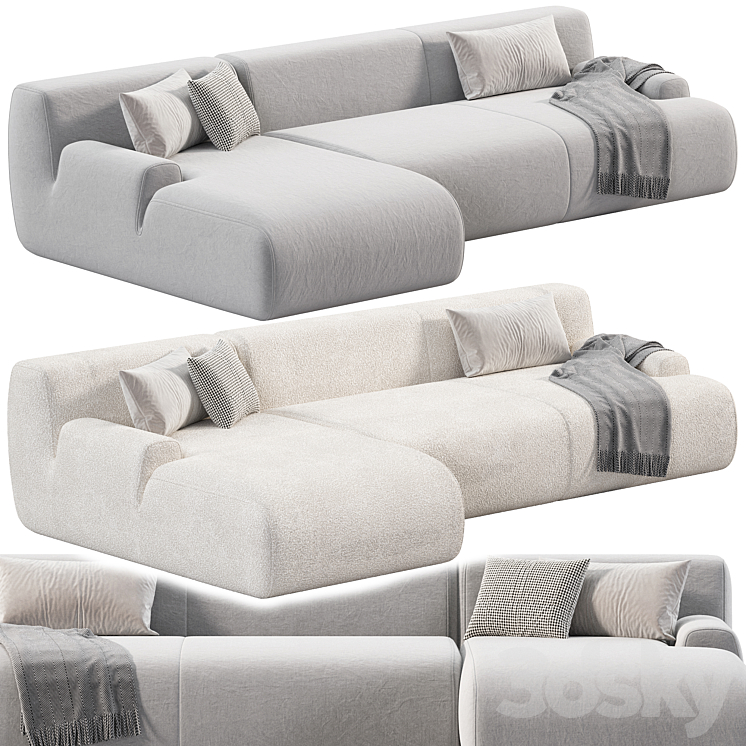 Meridiani Norton sofa 3D Model