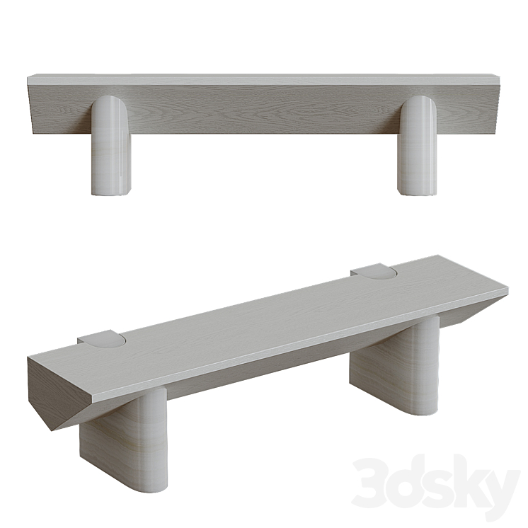 Bench by Charles Kalpakian 3D Model