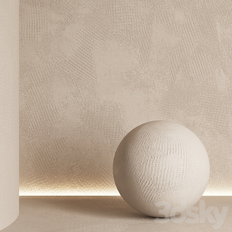 Decorative plaster set 10 3D Model Free